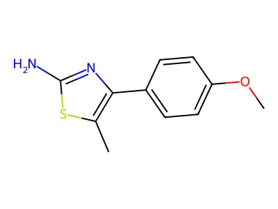 4-(4-Methoxyphenyl)-5-methyl-1,3-thiazol-2-amine structure