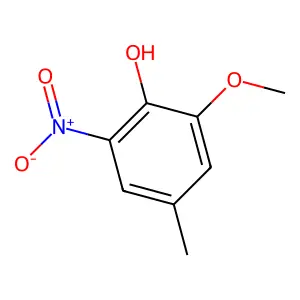 2-Methoxy-4-methyl-6-nitrophenol structure