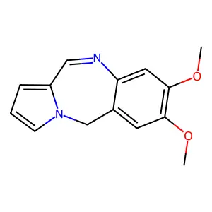 2,3-dimethoxy-11H-pyrrolo[2,1-c][1,4]benzodiazepine structure