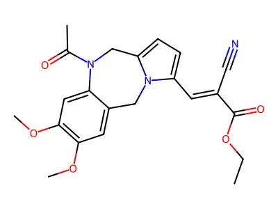 ethyl (E)-3-(5-acetyl-2,3-dimethoxy-6,11-dihydropyrrolo[2,1- structure