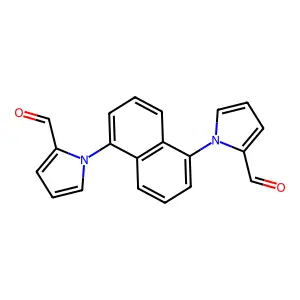 1-[5-(2-Formylpyrrol-1-yl)naphthalen-1-yl]pyrrole-2-carbaldehyde structure