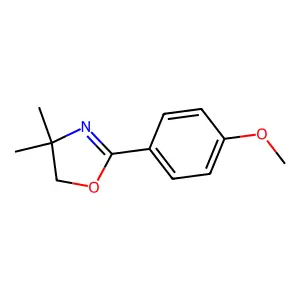 4,5-Dihydro-2-(4-methoxyphenyl)-4,4-dimethyloxazole structure