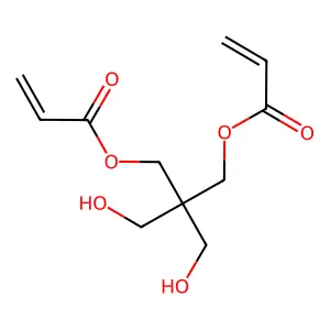 2-Propenoic acid, 1,1'-(2,2-bis(hydroxymethyl)-1,3-propanediyl) ester structure