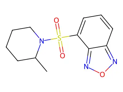 4-(2-Methylpiperidine-1-sulfonyl)-2,1,3-benzoxadiazole structure