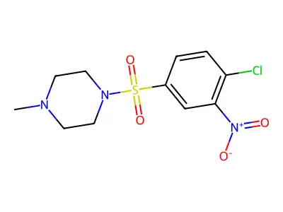1-[(4-Chloro-3-nitrophenyl)sulfonyl]-4-methylpiperazine structure