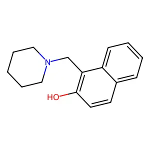 1-(1-Piperidinylmethyl)-2-naphthalenol structure