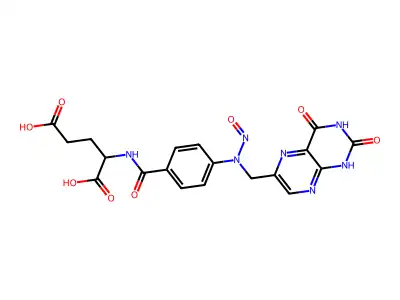 2-Hydroxy-N-10-nitrosofolic acid structure