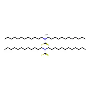 ZINC bis(didodecylcarbamodithioate) structure