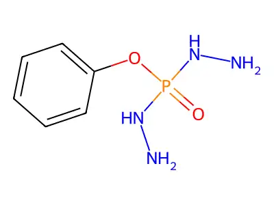 Phosphorodihydrazidic acid, phenyl ester structure