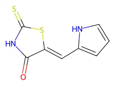 4-Thiazolidinone, 5-(1H-pyrrol-2-ylmethylene)-2-thioxo- structure
