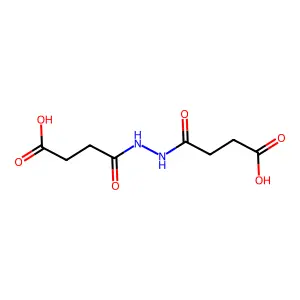 1,2-Bis(3-carboxypropanoyl)hydrazine structure