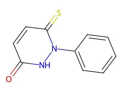 2-phenyl-3-sulfanylidene-1H-pyridazin-6-one structure