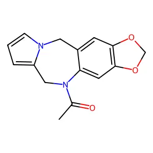 1-(2H,6H-[1,3]Dioxolo[4,5-h]pyrrolo[2,1-c][1,4]benzodiazepin-5(11H)-yl)ethan-1-one structure