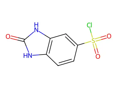 2-oxo-2,3-dihydro-1H-1,3-benzodiazole-5-sulfonyl chloride structure