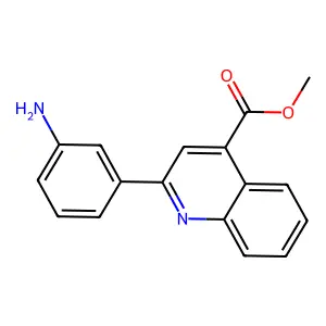 Methyl 2-(3-aminophenyl)quinoline-4-carboxylate structure