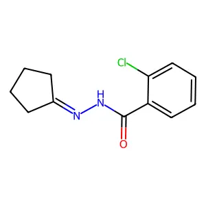 2-chloro-N-(cyclopentylideneamino)benzamide structure