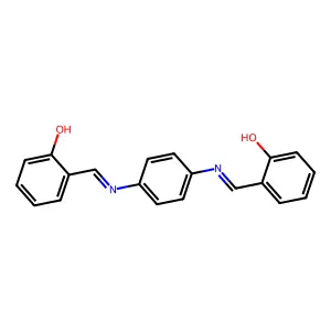 N,N'-Bis(2-hydroxybenzylidene)-1,4-phenylenediamine structure