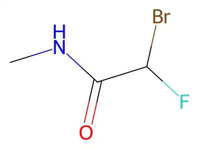 2-bromo-2-fluoro-N-methylacetamide structure