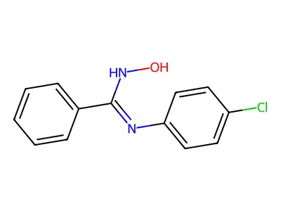 N-(4-chlorophenyl)-N'-hydroxybenzenecarboximidamide structure
