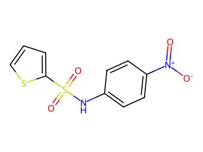 N-(4-nitrophenyl)thiophene-2-sulfonamide structure