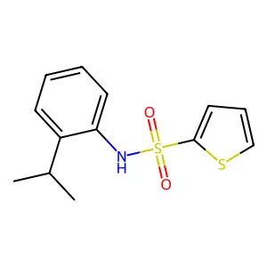 N-(2-propan-2-ylphenyl)thiophene-2-sulfonamide structure