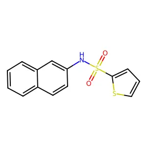 2-Thiophenesulfonamide, N-2-naphthalenyl- structure