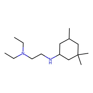 N',N'-diethyl-N-(3,3,5-trimethylcyclohexyl)ethane-1,2-diamine structure