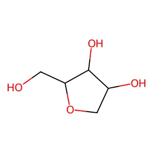 1-脱氧-D-核糖 structure