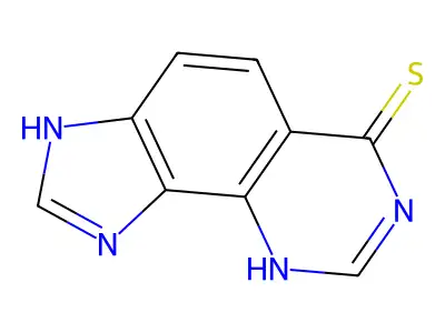 3H-Imidazo(4,5-h)quinazoline-6-thiol structure