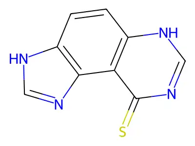 3,6-Dihydro-9H-imidazo[4,5-f]quinazoline-9-thione structure