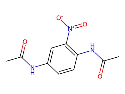 Acetamide, N,N'-(2-nitro-1,4-phenylene)bis- structure