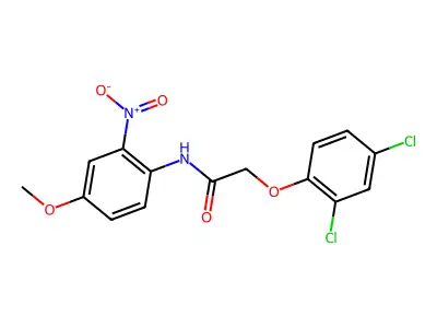 2-(2,4-dichlorophenoxy)-N-(4-methoxy-2-nitrophenyl)acetamide structure