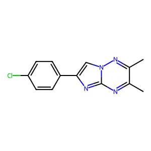 6-(4-Chlorophenyl)-2,3-dimethylimidazo[1,2-b][1,2,4]triazine structure