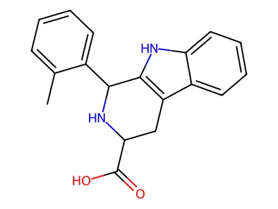 1-(o-Tolyl)-2,3,4,9-tetrahydro-1H-pyrido[3,4-b]indole-3-carboxylic acid structure