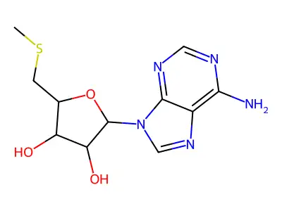(2R,3R,4R,5S)-2-(6-aminopurin-9-yl)-5-(methylsulfanylmethyl)oxolane-3,4-diol structure