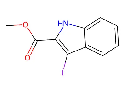 methyl 3-iodo-1H-indole-2-carboxylate structure