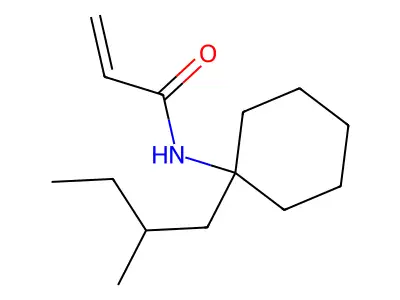 N-[1-(2-methylbutyl)cyclohexyl]prop-2-enamide structure