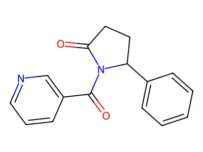 5-Phenyl-1-(pyridine-3-carbonyl)pyrrolidin-2-one structure