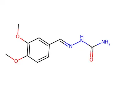 [(3,4-Dimethoxyphenyl)methylideneamino]urea structure