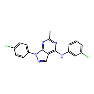 2,3,4,9-Tetrahydro-6-methoxy-3-methyl-1-(4-pyridinyl)-1H-pyrido(3,4-b)indole hydrochloride structure