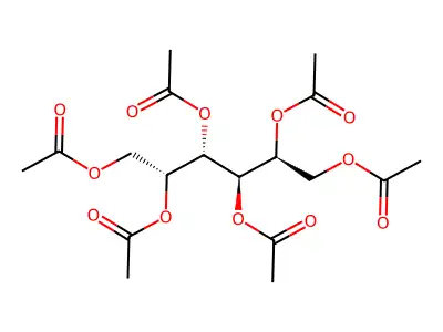 Galactitol hexaacetate structure