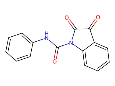 1-Phenylcarbamoylisatin structure