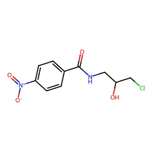 N-(3-氯-2-羟丙基)-对硝基苯甲酰胺 structure