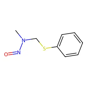 Methanamine, N-methyl-N-nitroso-1-(phenylthio)- structure