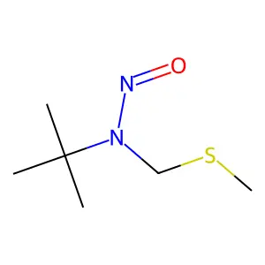 2-Propanamine, 2-methyl-N-((methylthio)methyl)-N-nitroso- structure