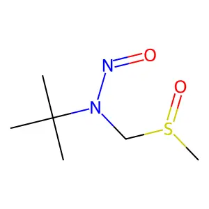 2-Methyl-N-((methylsulfinyl)methyl)-N-nitroso-2-propanamine structure