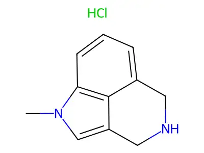 Pyrrolo(4,3,2-de)isoquinoline, 1,3,4,5-tetrahydro-1-methyl-, monohydrochloride structure
