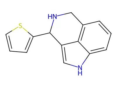 Pyrrolo(4,3,2-de)isoquinoline, 1,3,4,5-tetrahydro-3-(2-thienyl)- structure