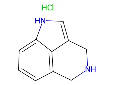 Pyrrolo(4,3,2-de)isoquinoline, 1,3,4,5-tetrahydro-, monohydrochloride structure