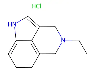 Pyrrolo(4,3,2-de)isoquinoline, 1,3,4,5-tetrahydro-4-ethyl-, monohydrochloride structure